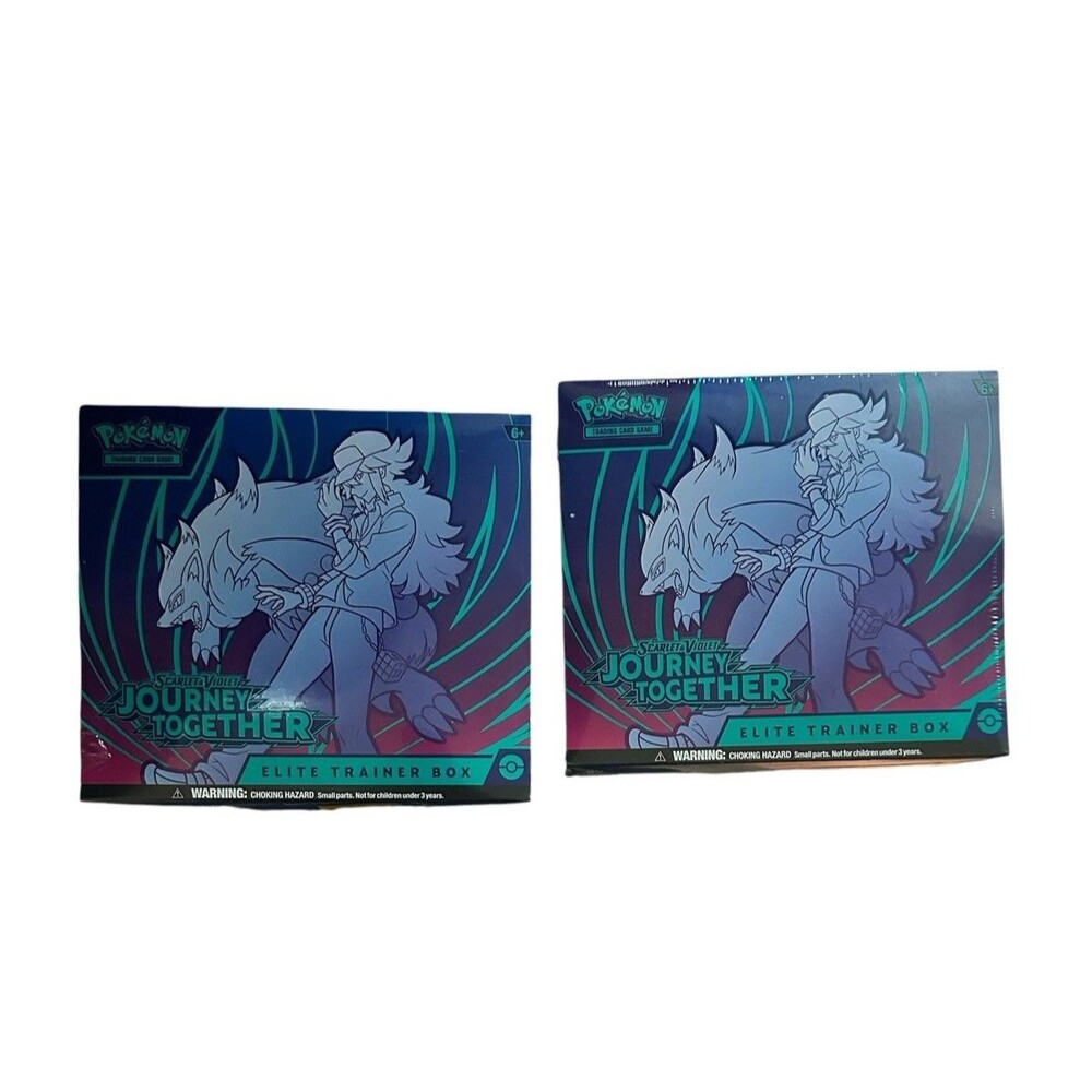 x2 Pokemon Center Scarlet & Violet Journey Together Elite Trainer Box ETB Sealed